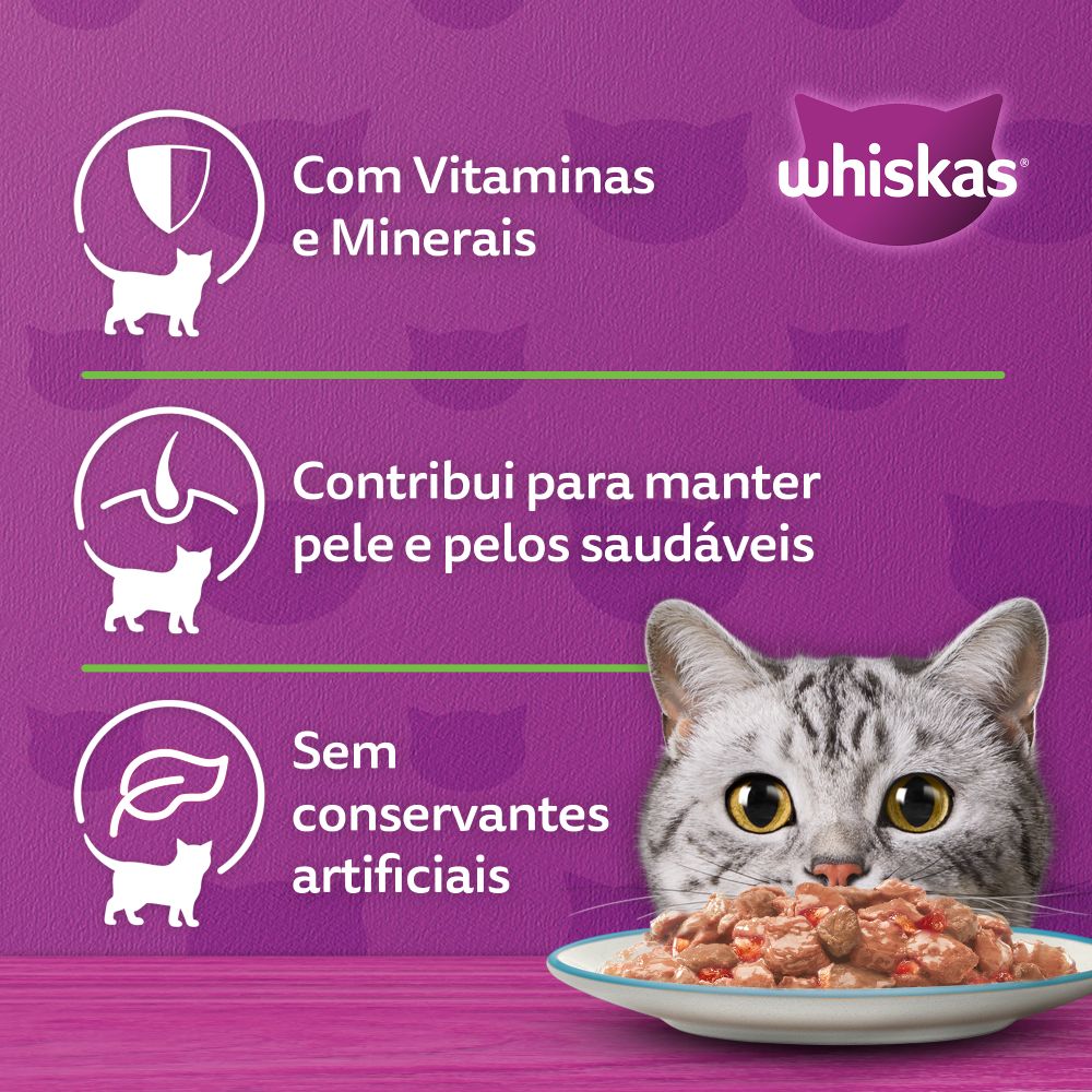 Sache Whiskas Peixe Jelly 85Gr - Empire Pet