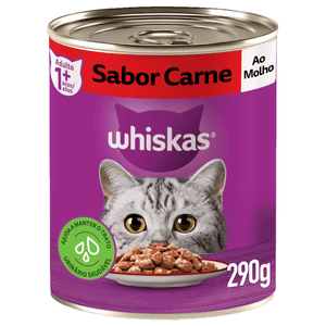 Ração Úmida Whiskas Carne ao Molho - 290 g