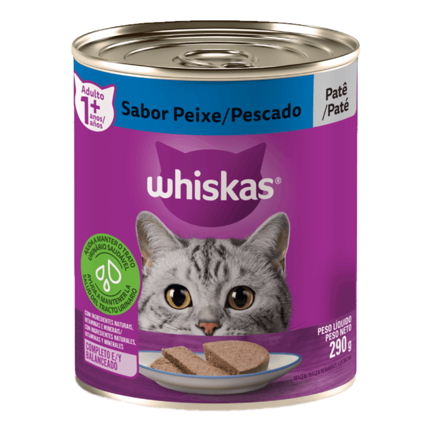 Ração Úmida Whiskas Patê Peixe