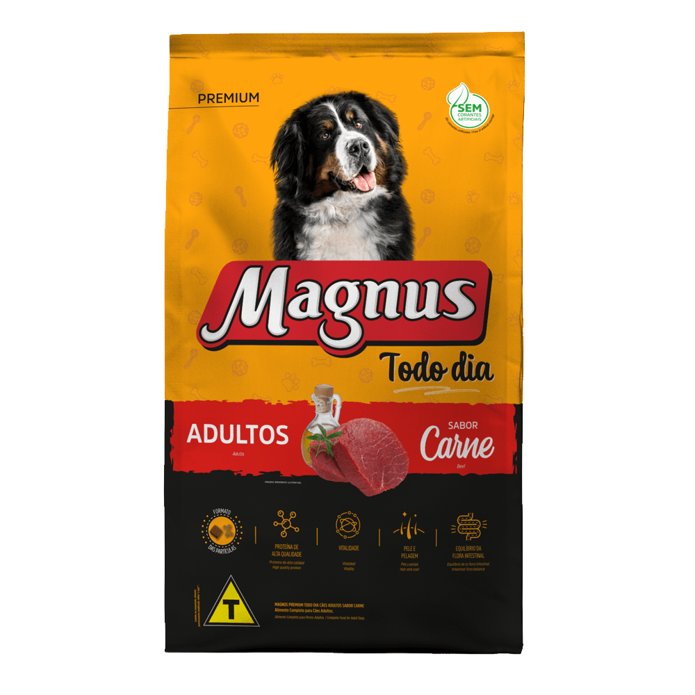Ração Magnus Todo Dia Cães Adultos Carne
