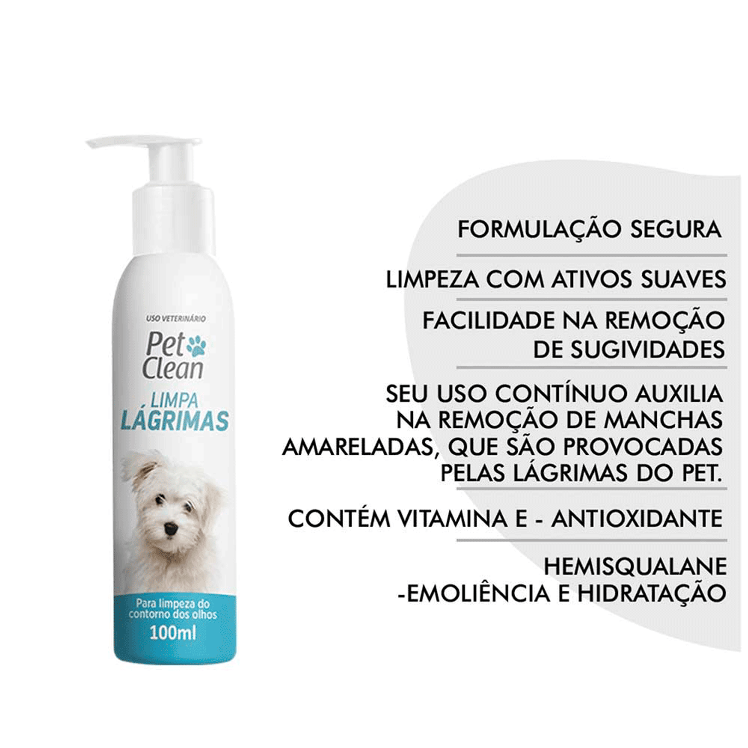 Limpa Lágrimas Pet Clean Benefícios
