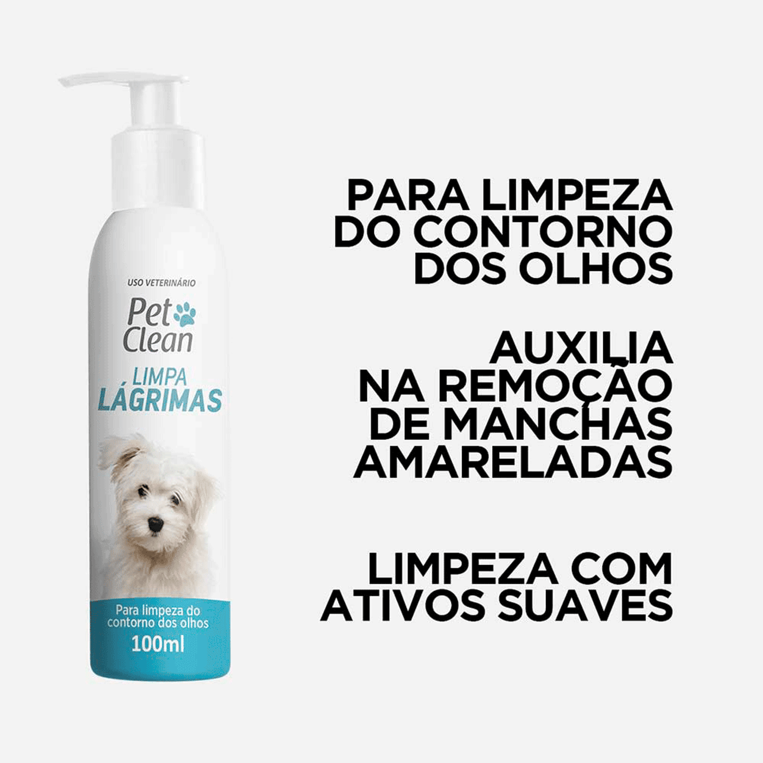 Limpa Lágrimas Pet Clean Indicações