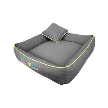 Cama-Good-Vibes-Bichinho-Chic-Verde-de-Lado-com-Almofada