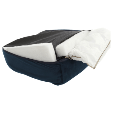 Cama-Roma-Bichinho-Chic-Cinza-com-Marinho-Detalhe-dos-Enchimentos