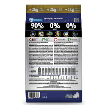 Ração N&D Tropical Selection Cães Puppy Medium e Maxi Cordeiro  10 kg + 2 kg Grátis verso