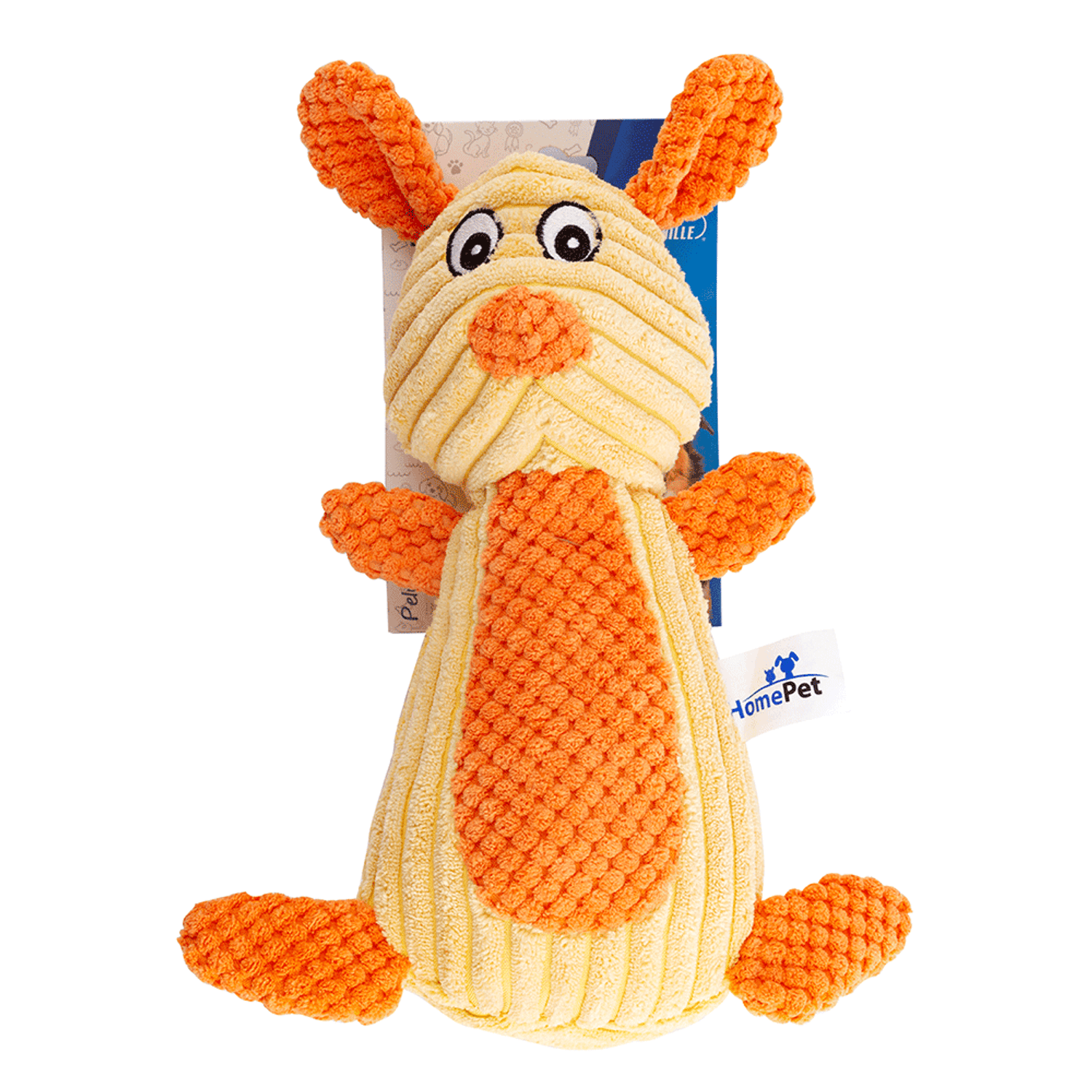 Brinquedo Pelúcia Coelho HomePet embalagem