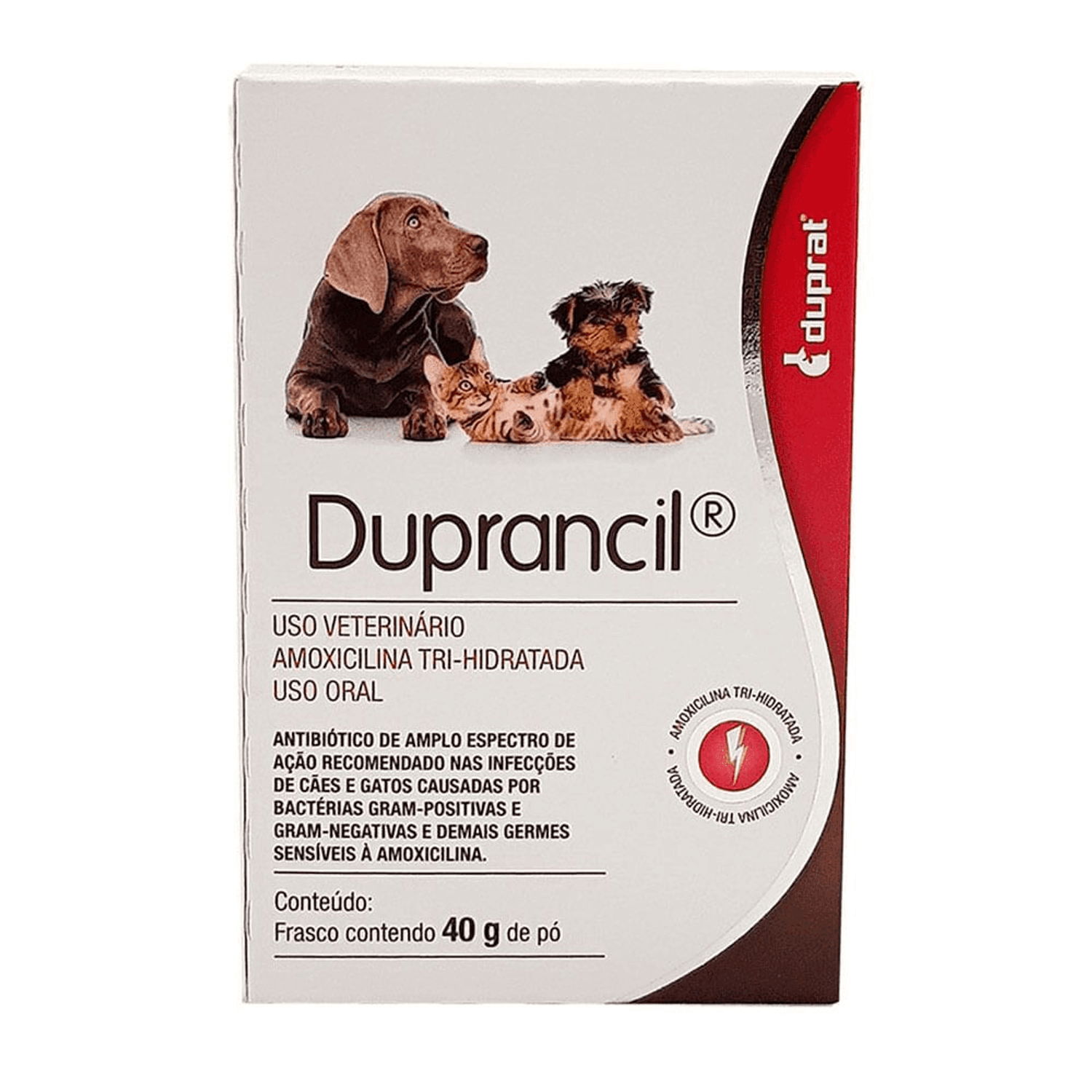 Duprancil Pó 40g para cães e gatos