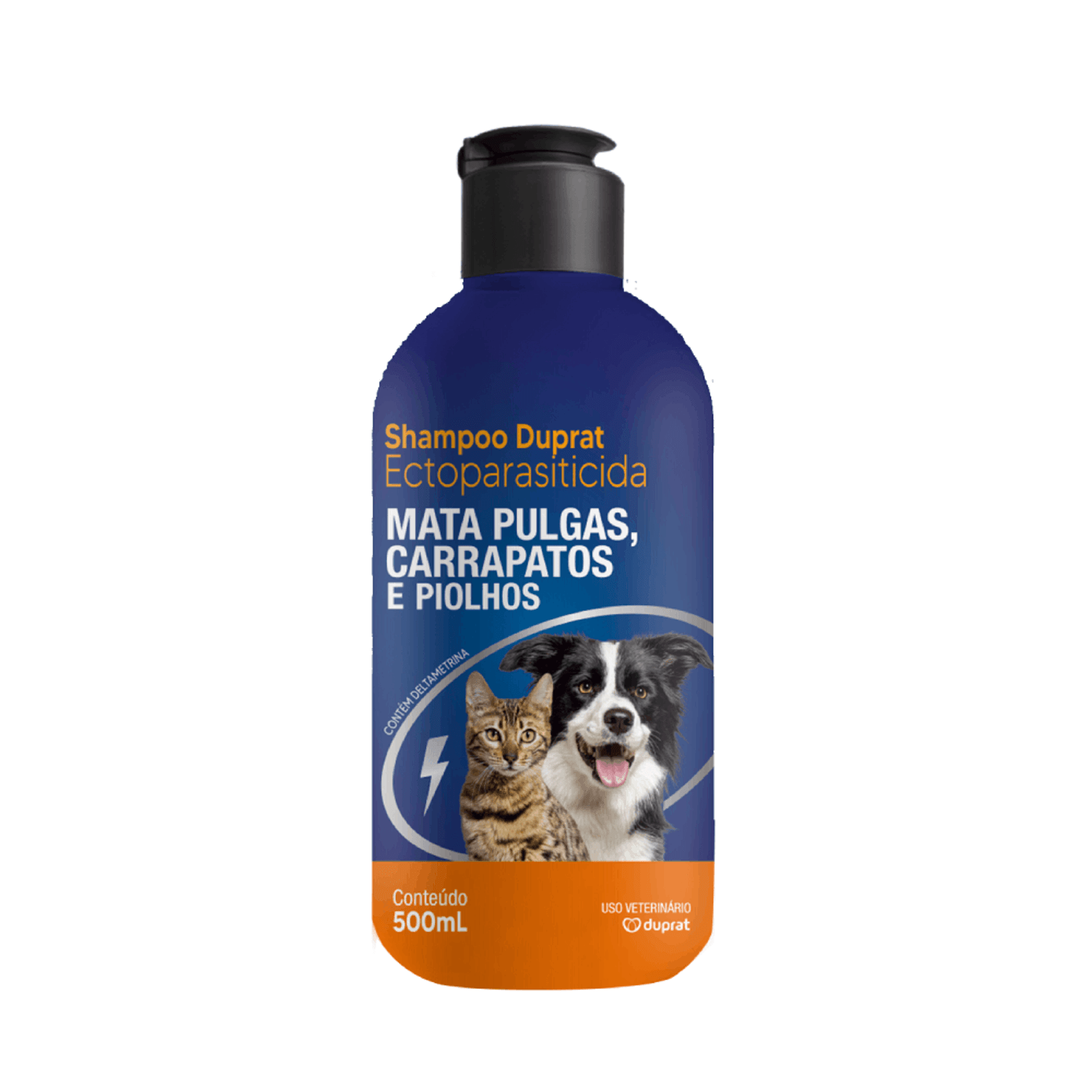 Shampoo Antipulgas e Carrapatos Duprat Embalagem 500ml's
