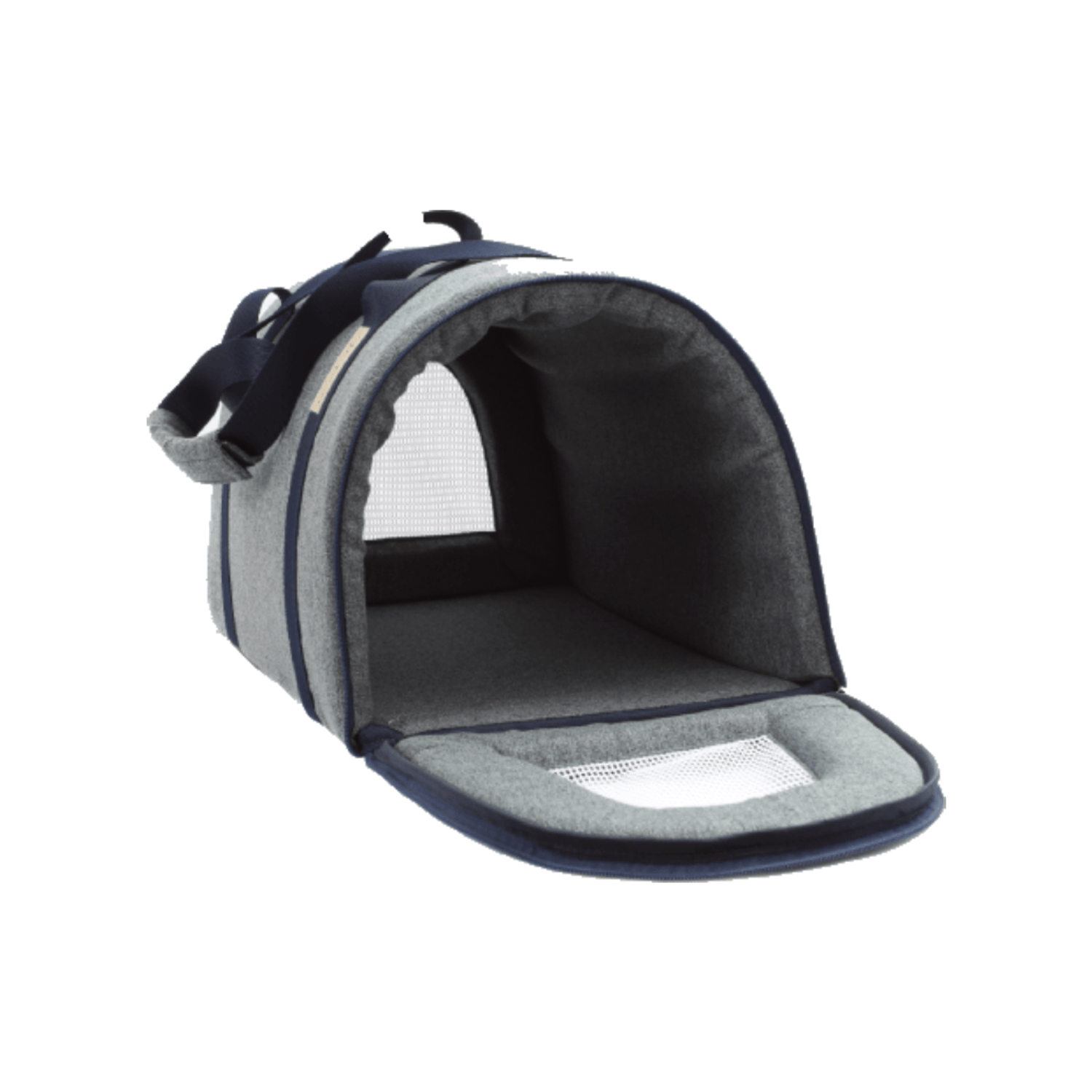 Bolsa de Transporte Veneza Bichinho Chic Azul Aberta