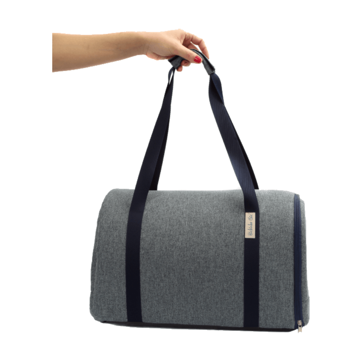 Bolsa de Transporte Veneza Bichinho Chic Azul de Lado