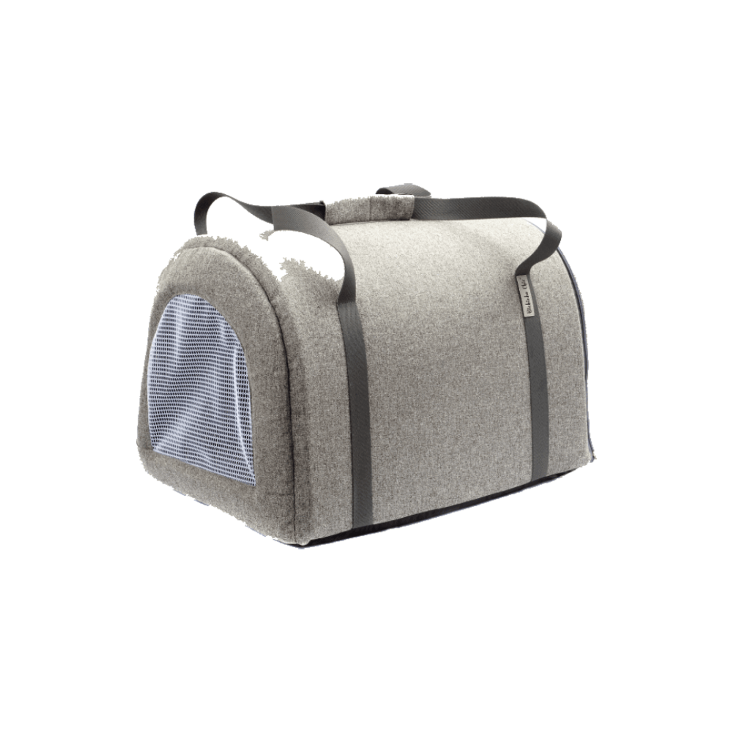 Bolsa de Transporte Veneza Bichinho Chic Cinza de Lado