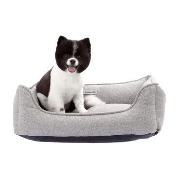 Cama-Veneza-Bichinho-Chic-Cinza-com-Pet-Sentado