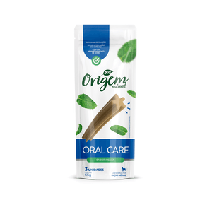 Petisco Stick Oral Care Menta Cães Raças Médias Origem Natural