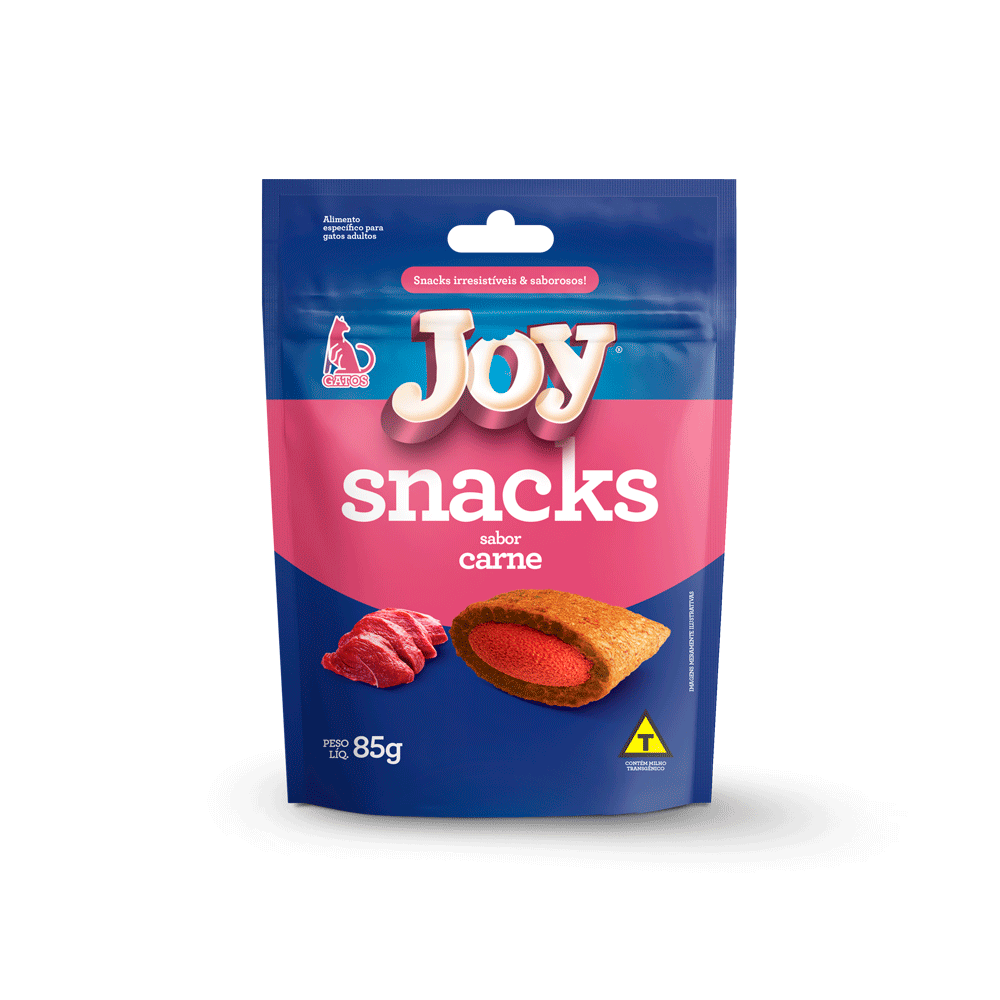 Petisco Joy Snacks para Gatos Adultos Carne