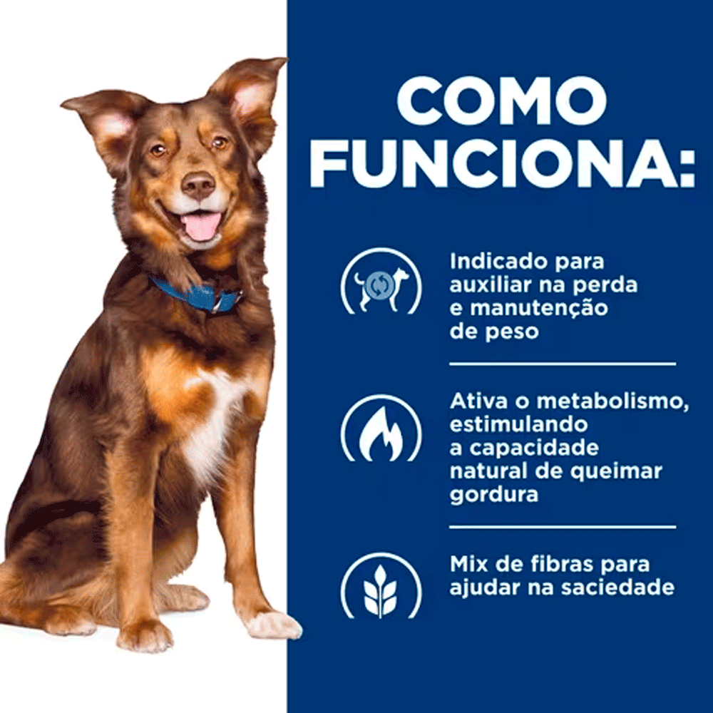 Ração Hill's Prescription Diet Metabolic Obesidade Cães Adultos