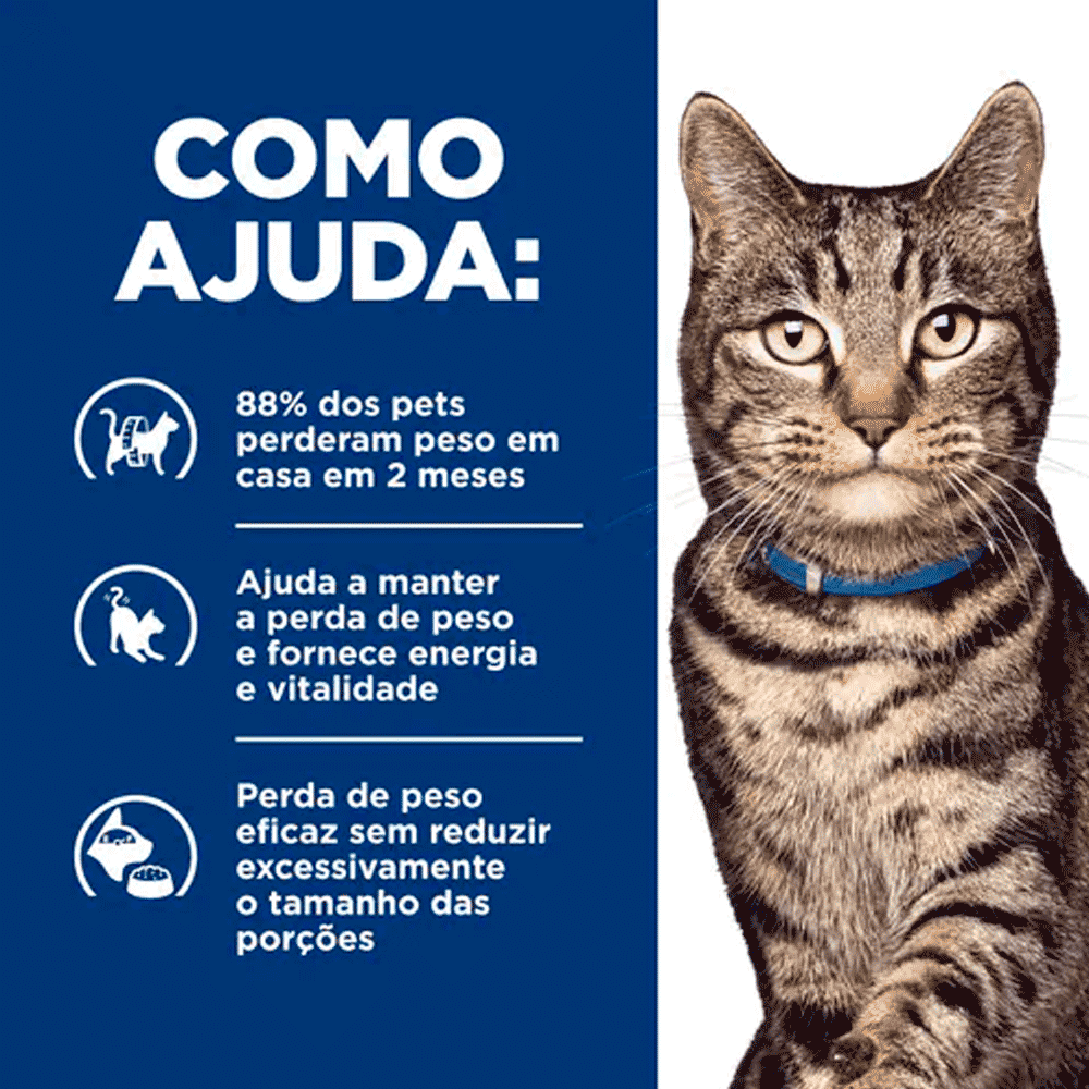 Ração Hill's Prescription Diet Metabolic Obesidade Gatos Adultos