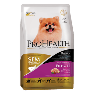 Ração ProHealth Cães Filhotes Raças Pequenas Frango, Erva-Doce e Romã