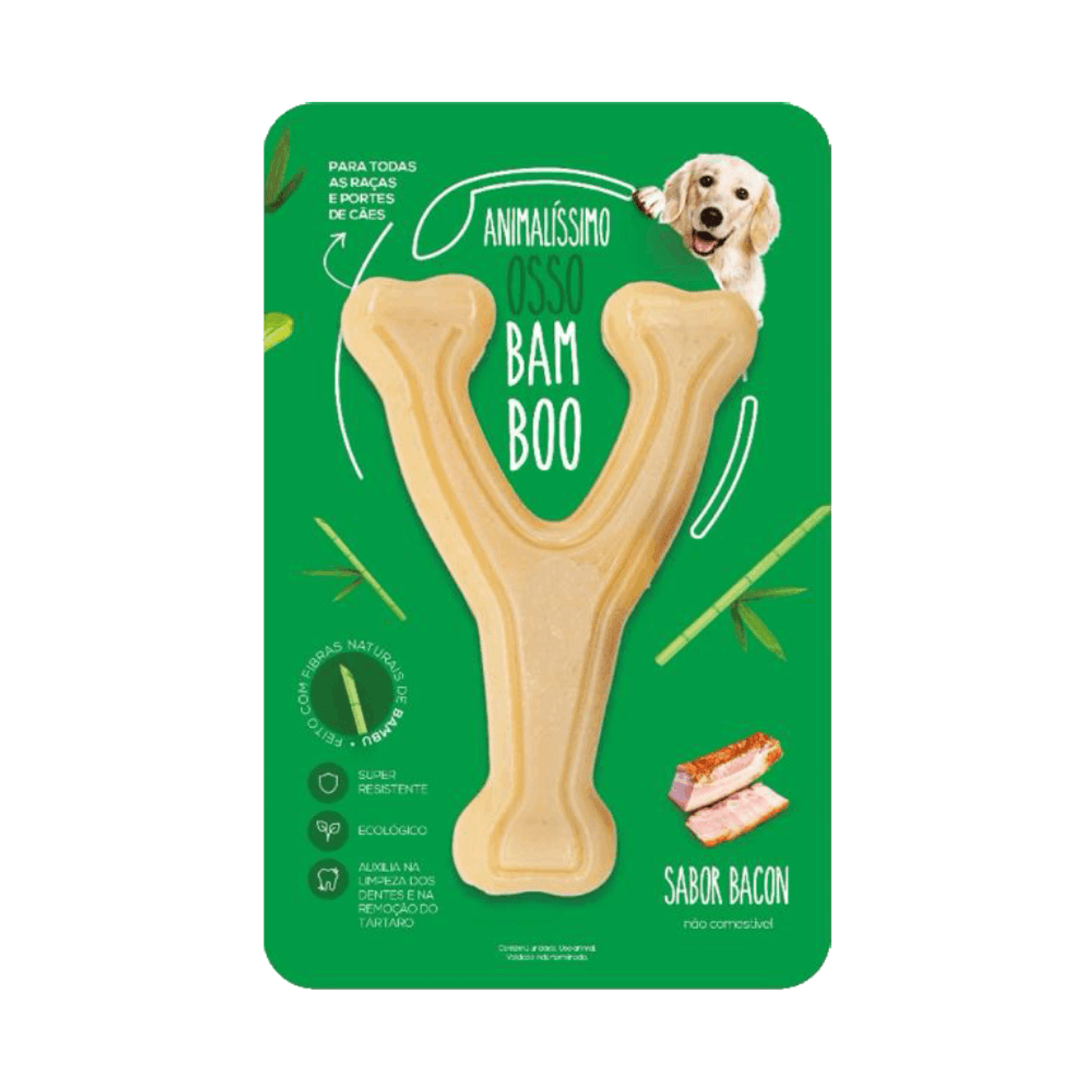 Brinquedo Osso Bamboo Forquilha Animalíssimo