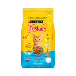 Ração Friskies Gatos Filhotes Frango e Leite