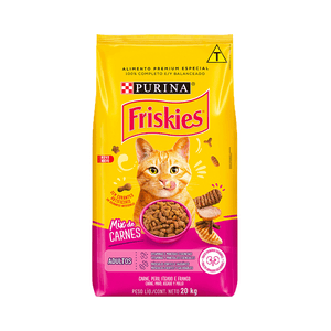 Ração Friskies Gatos Adultos Mix de Carnes