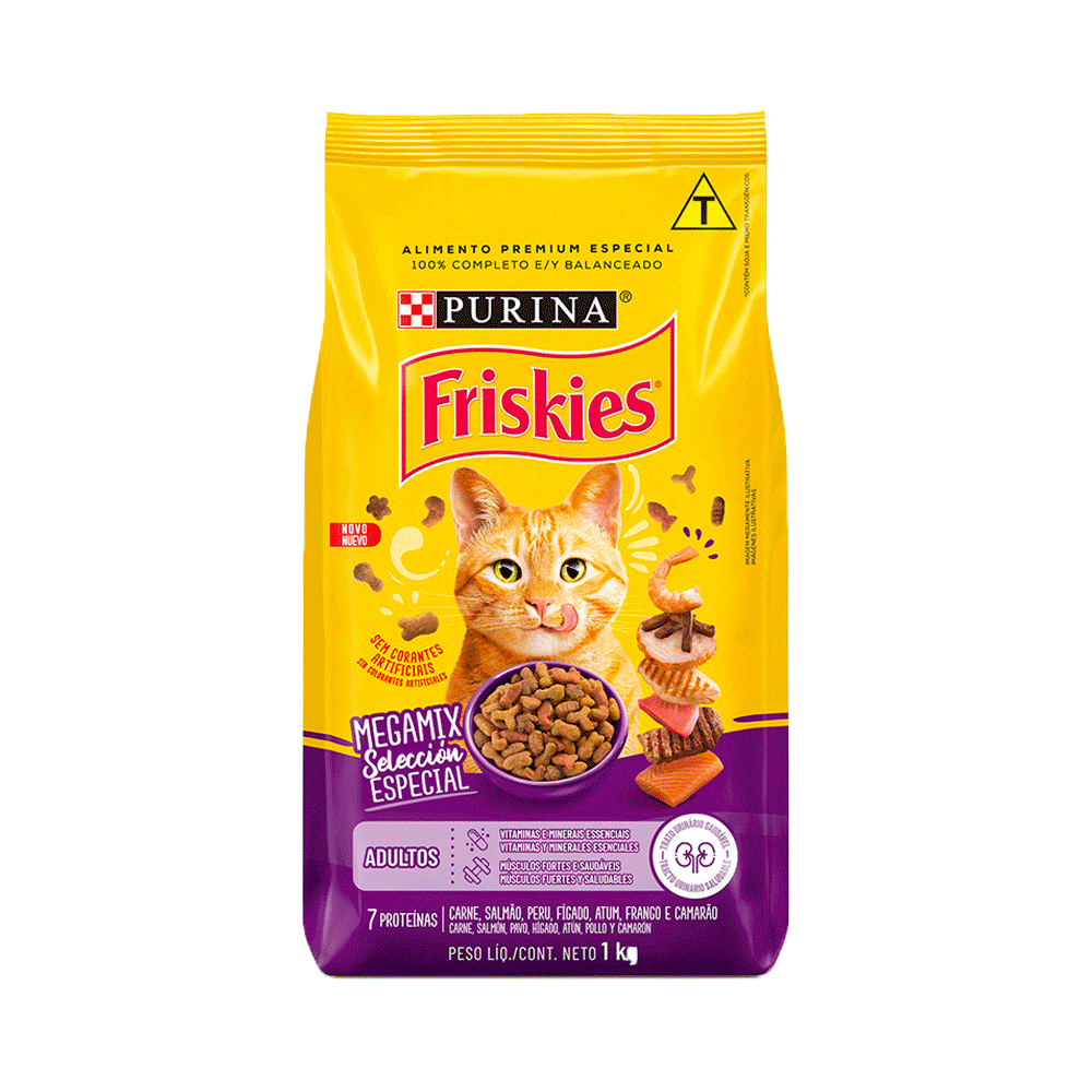 Ração Friskies Gatos Adultos Megamix