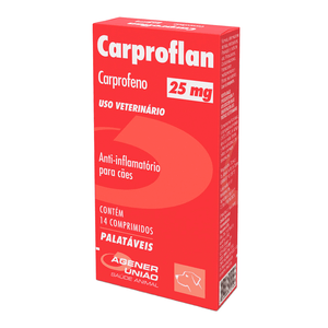 Anti-inflamatório Carproflan 25mg - 14 comprimidos