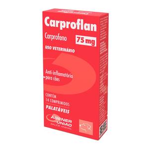 Anti-inflamatório Carproflan 75mg - 14 comprimidos