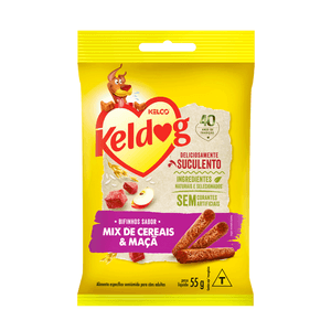 Petisco Keldog Bifinho Mix de Cereais e Maçã