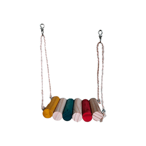 Brinquedo para Aves Balanço Colorido Real Brinquedos Pet - Único