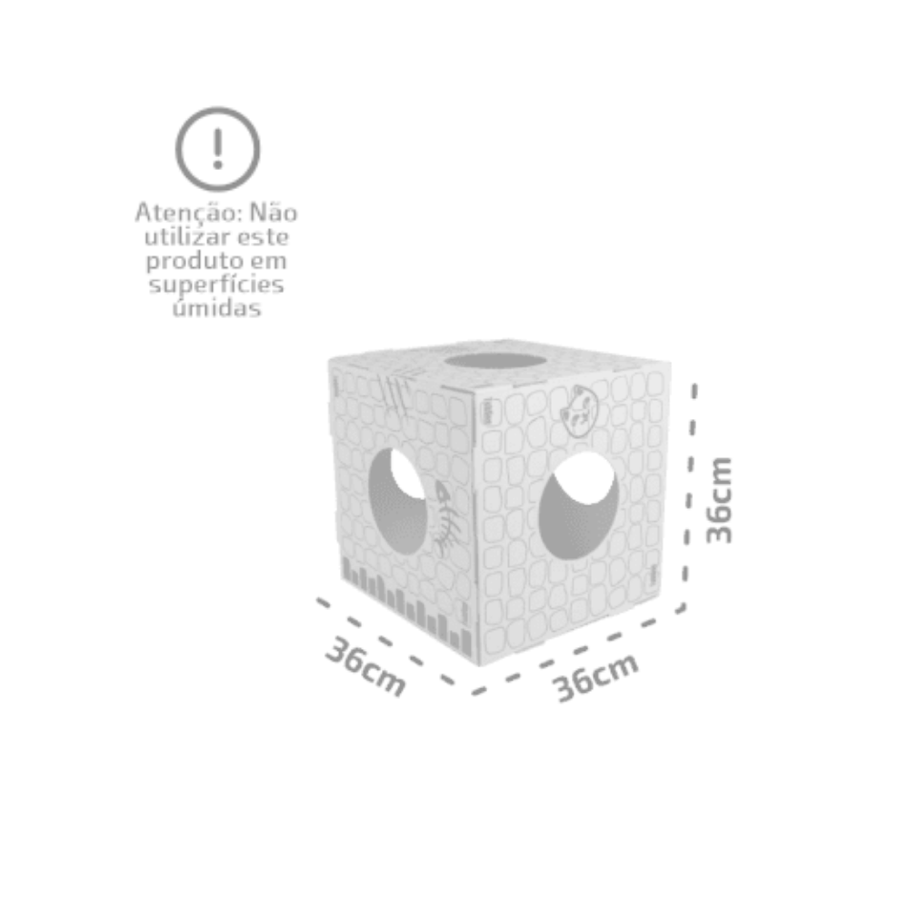 Kit Gatô 2 Cubos Papelão Tubline