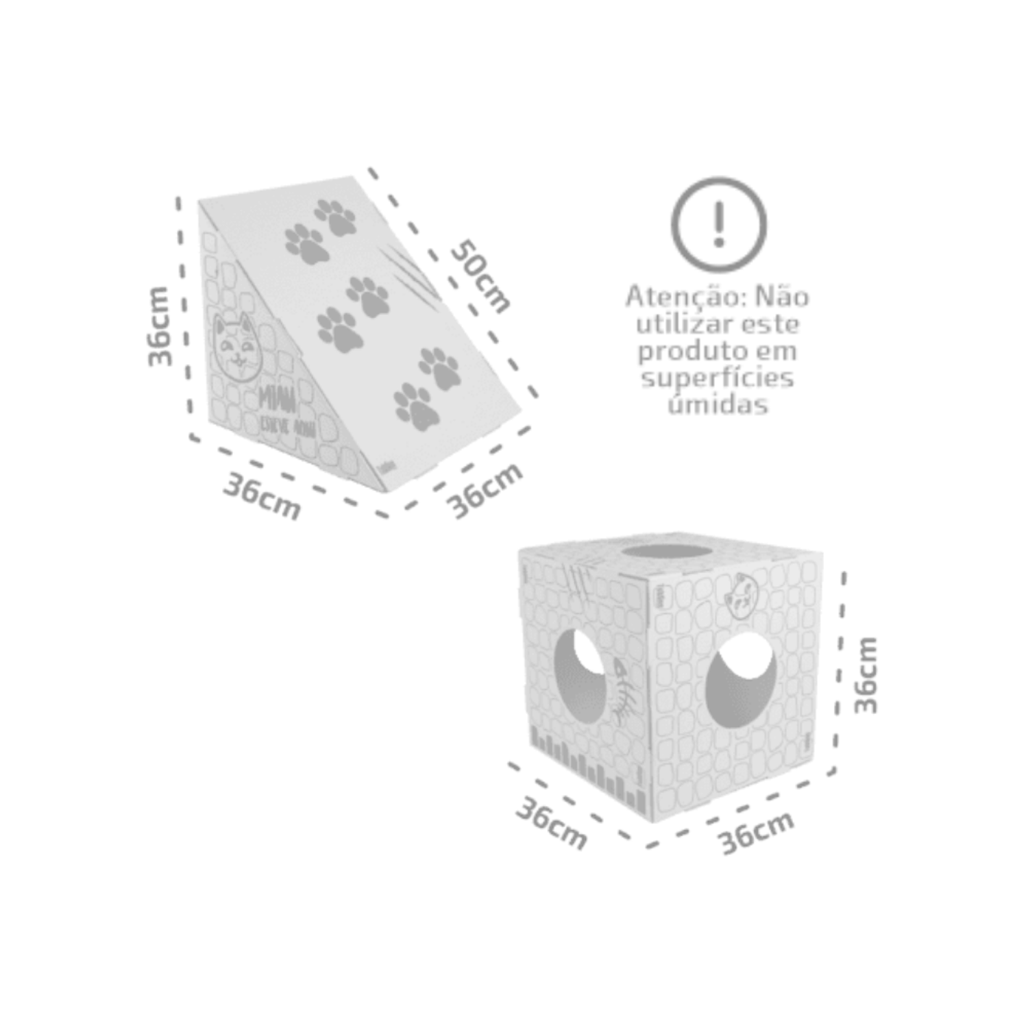 Kit Gatô 1 Cubo e 1 Rampa Tubline com medidas