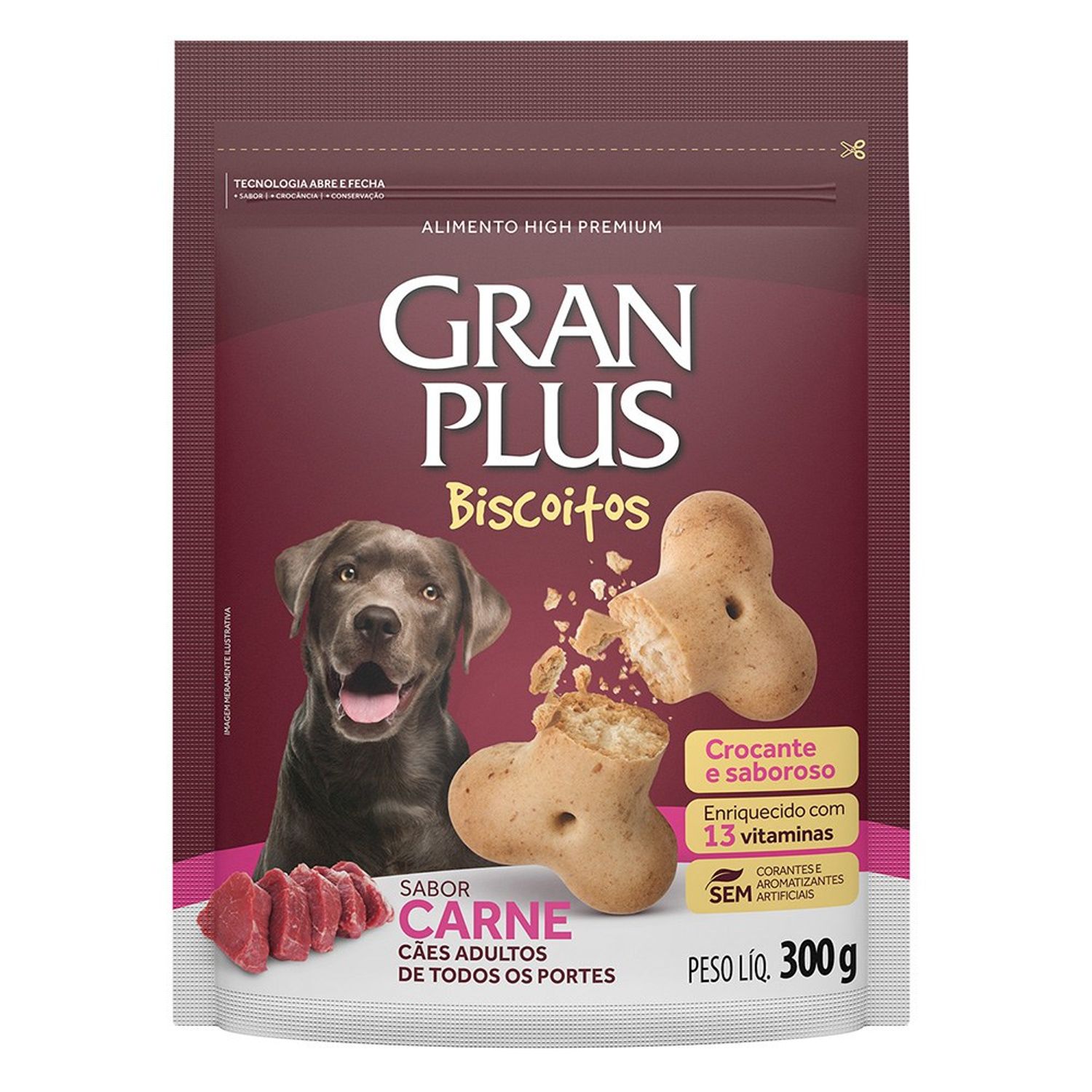 Biscoito-Carne-Caes-Adultos-Embalagem