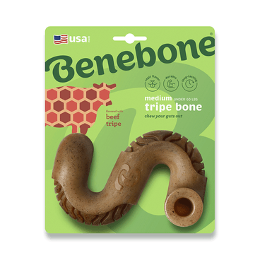 Brinquedo Benebone Tripe Bone - embalagem M frente