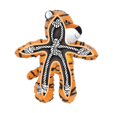 Brinquedo Pelúcia Kong Wild Knots Tigre internamente