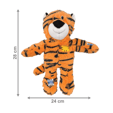 Brinquedo Pelúcia Kong Wild Knots Tigre medidas
