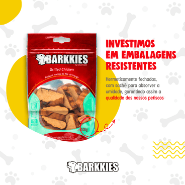 Petisco Natural Cães Barkkies embalagens