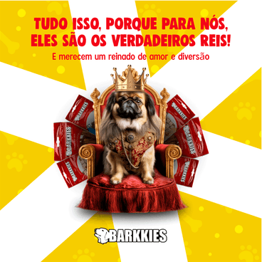 Petisco Natural Cães Barkkies reinado do cachorros