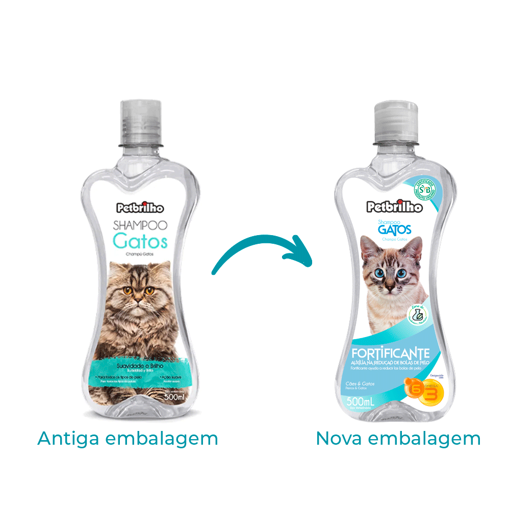 Shampoo Fortificante para Gatos Petbrilho