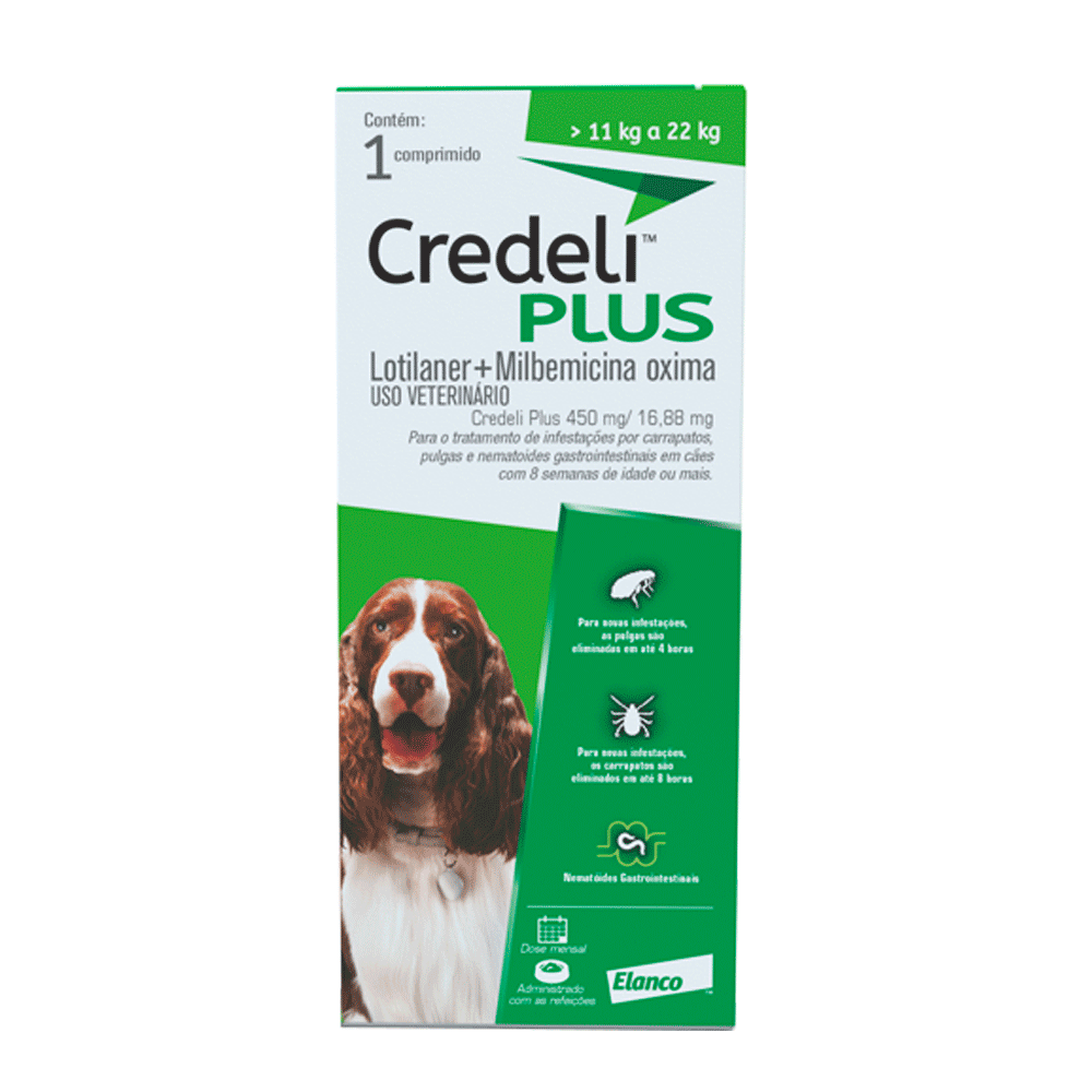 Antipulgas Credeli Plus Cães 11kg a 22kg