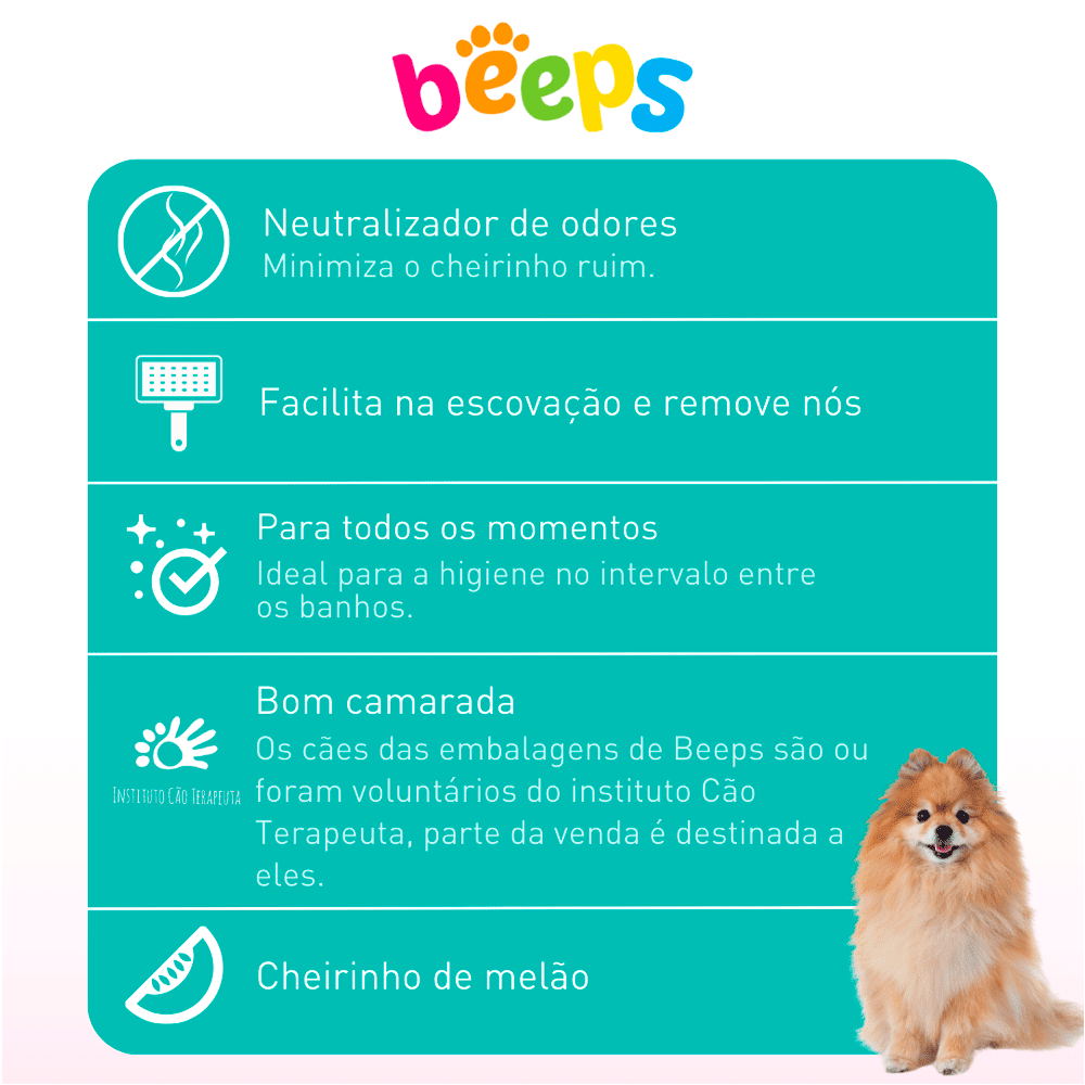 Banho a Seco Beeps para Cães e Gatos