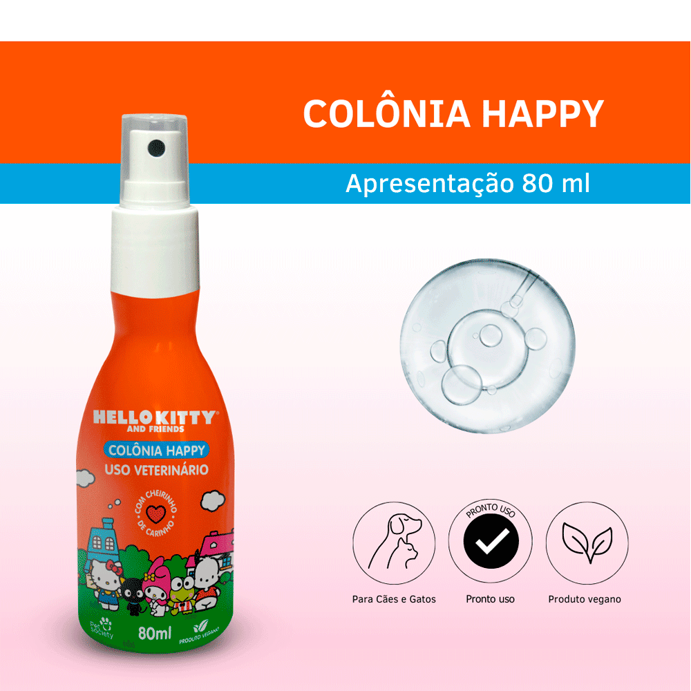Colônia Happy Hello Kitty Pet Society | Cobasi