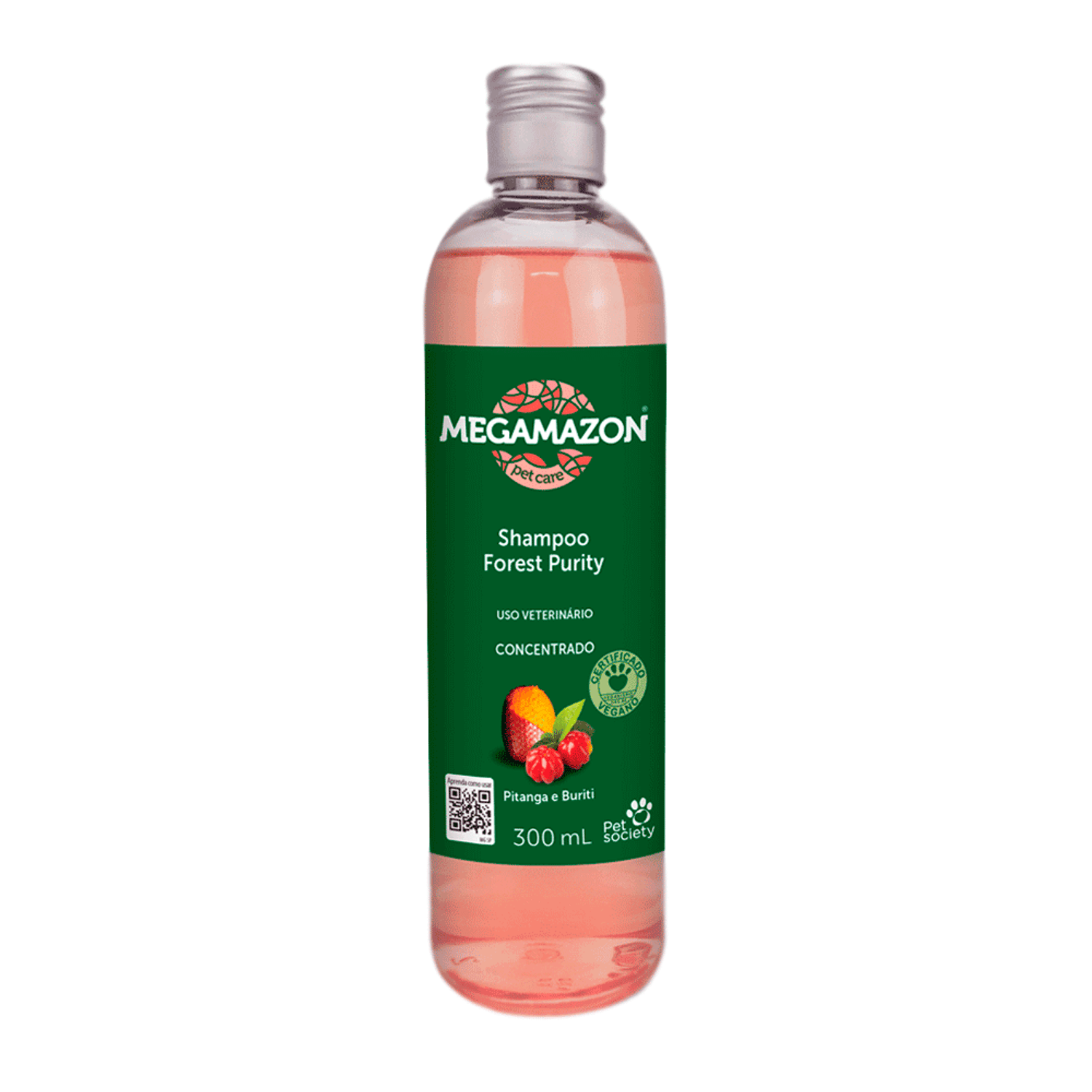 Shampoo Forest Purity Pitanga Megamazon Pet Society 300ml