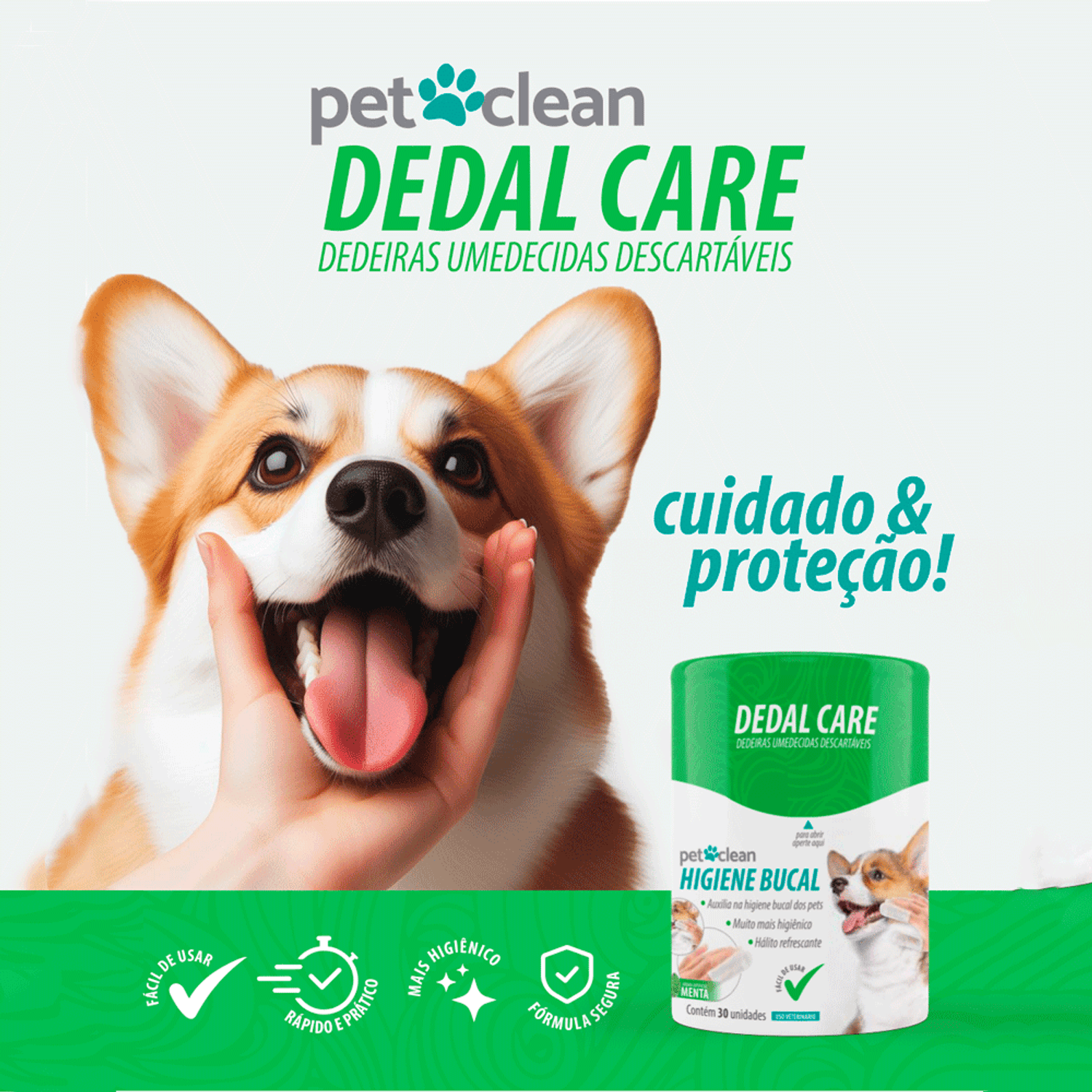 benefícios do Dedal Care Higiene Bucal Pet Clean