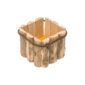 Cachepô Madeira de Café Violeta Art Cestas