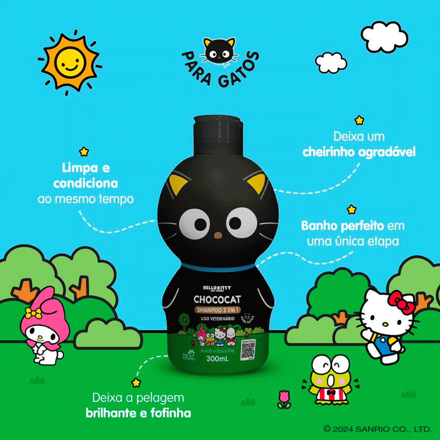 Shampoo-2-em-1-Hello-Kitty-Chococat-Beneficios