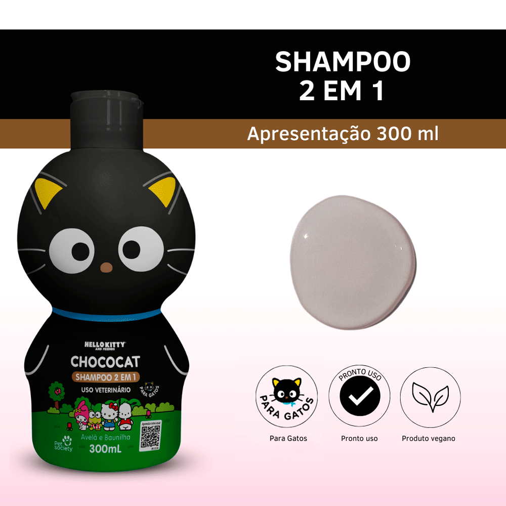 Shampoo 2 em 1 Hello Kitty Chococat para Gatos