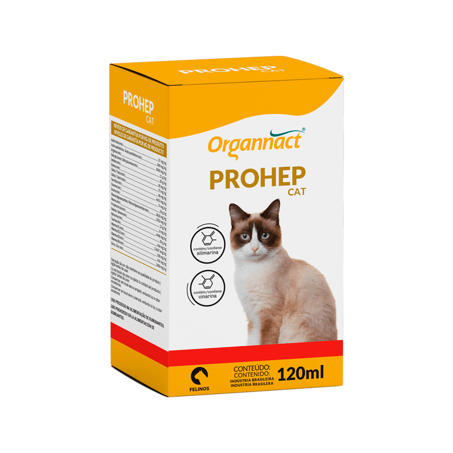 Embalagem do Organnact Prohep Cat