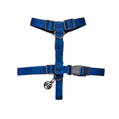 Guia e Peitoral H Jacquard Fábrica Pet Azul