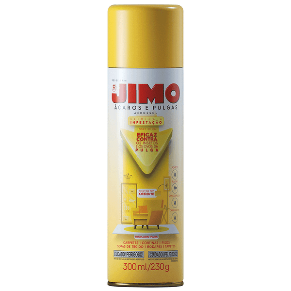 Inseticida Aerosol Ácaros e Pulgas Jimo 300 ml