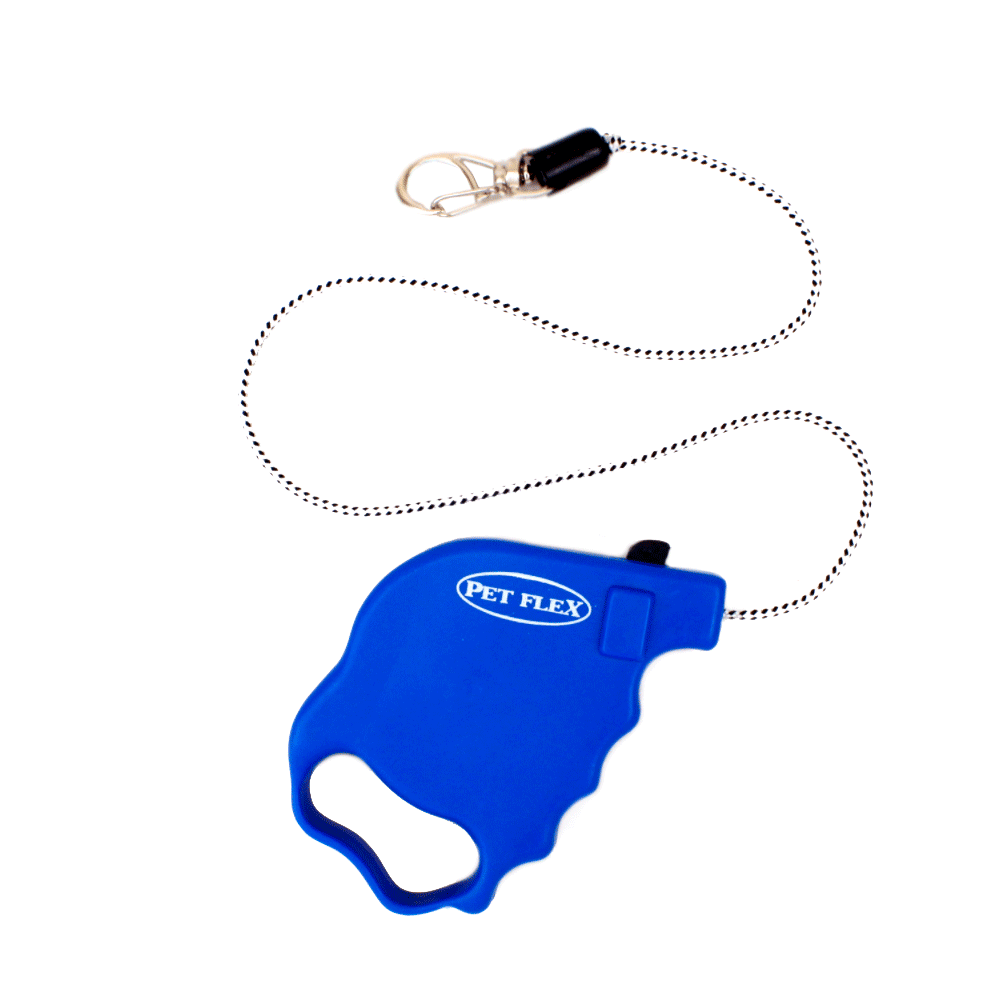 Guia Retrátil Classic Pet Flex Azul